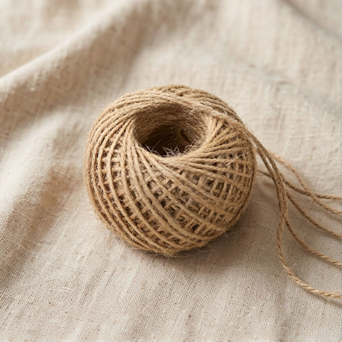 Ficelle de Jute Naturelle 2 mm – 30 m Bobine à tricoter, Ideal pour Décoration & Artisanat