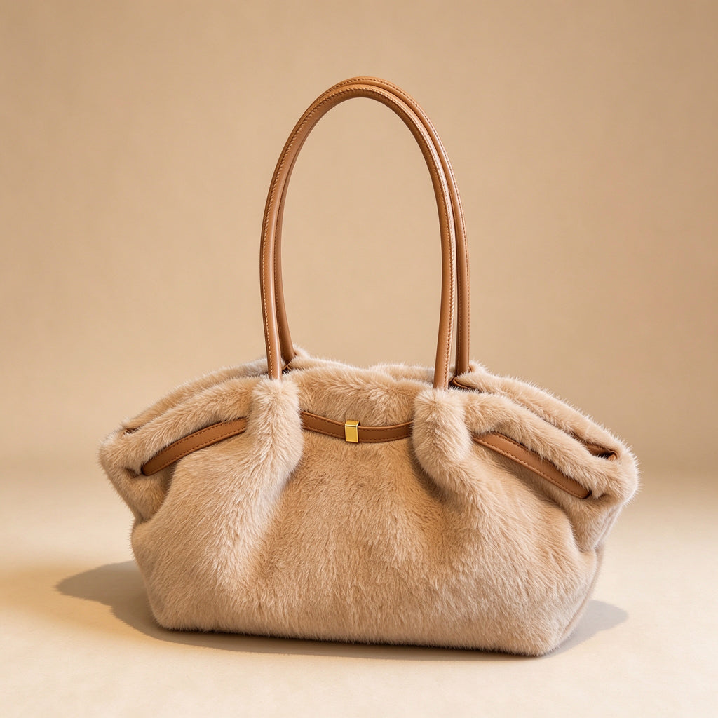 Sac Cabas en Fausse Fourrure Douce