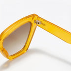 Lunettes de soleil en forme d'œil de chat triangulaire pour femmes, lunettes de soleil à la mode résistantes aux UV, lunettes rétro tendance
