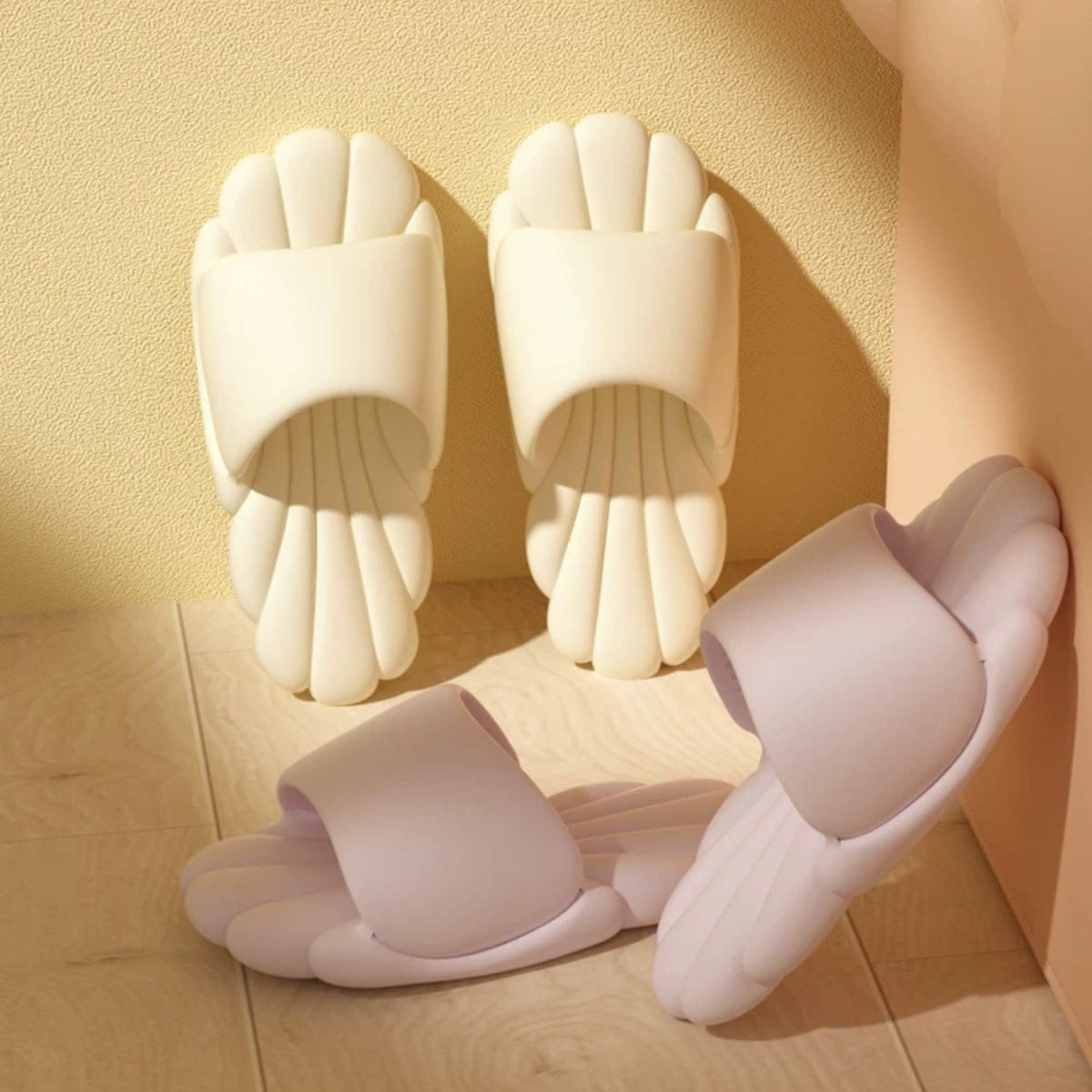 Claquettes Nuage pour Femme-Semelle Épaisse Ultra-Souple Antidérapant-Plage, Piscine, Maison-Couleurs Pastel