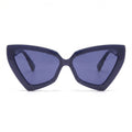 Lunettes de soleil en forme d'œil de chat triangulaire pour femmes, lunettes de soleil à la mode résistantes aux UV, lunettes rétro tendance