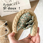 Sandales et Mules pour Femmes Bowknot Sandales Plates Femme Chaussures D'été Décontractées à Enfiler Semelle Tissée Antidérapante Pantoufles Femme Ete Confortable Mode Chaussons de Plage