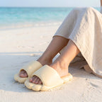 Claquettes Nuage pour Femme-Semelle Épaisse Ultra-Souple Antidérapant-Plage, Piscine, Maison-Couleurs Pastel