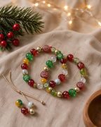Lot de 100 Perles Acryliques de Noël — Assortiment Mixte pour Bijoux DIY