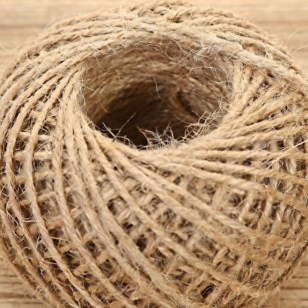 Ficelle de Jute Naturelle 2 mm – 30 m Bobine à tricoter, Ideal pour Décoration & Artisanat