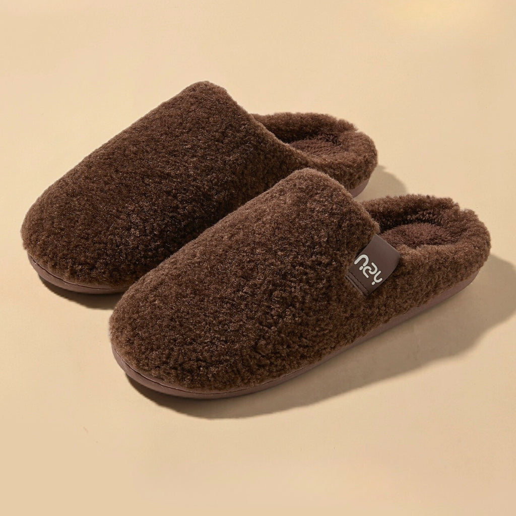 Chaussons mules en fausse fourrure