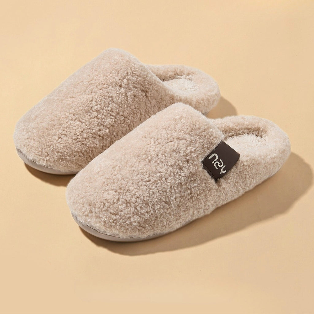 Chaussons mules en fausse fourrure