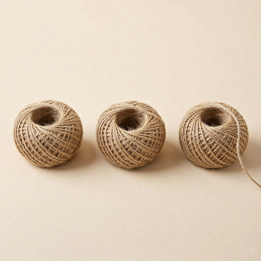 Ficelle de Jute Naturelle 2 mm – 30 m Bobine à tricoter, Ideal pour Décoration & Artisanat