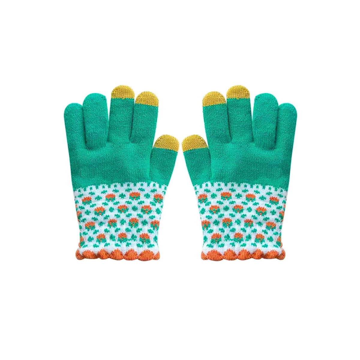 Gants tactiles🧤d’hiver pour femme, motifs fraises, ambiance de Noël, un effet « couple / mix & match » disponible