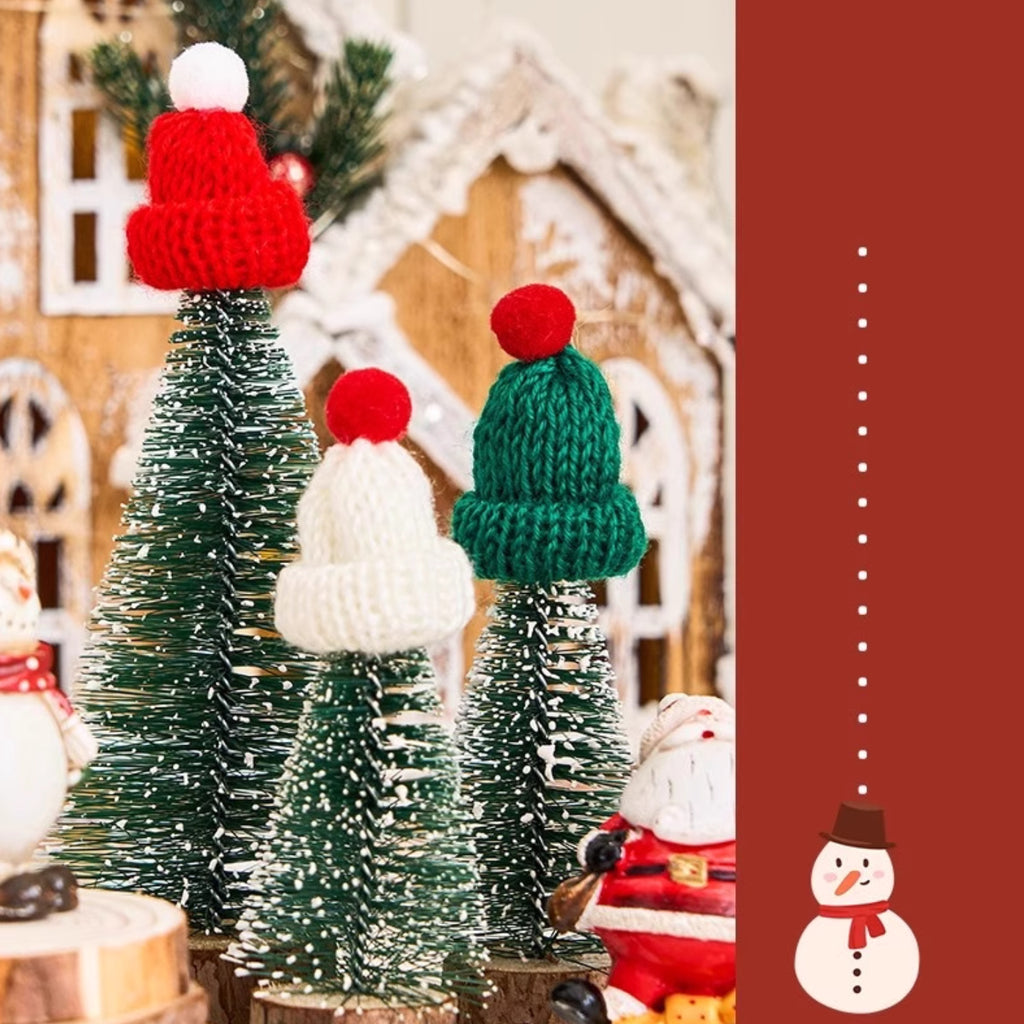 🤠Mini chapeau tricoté décoratif en laine, accessoire adorable pour Noël, anniversaires et autres fêtes