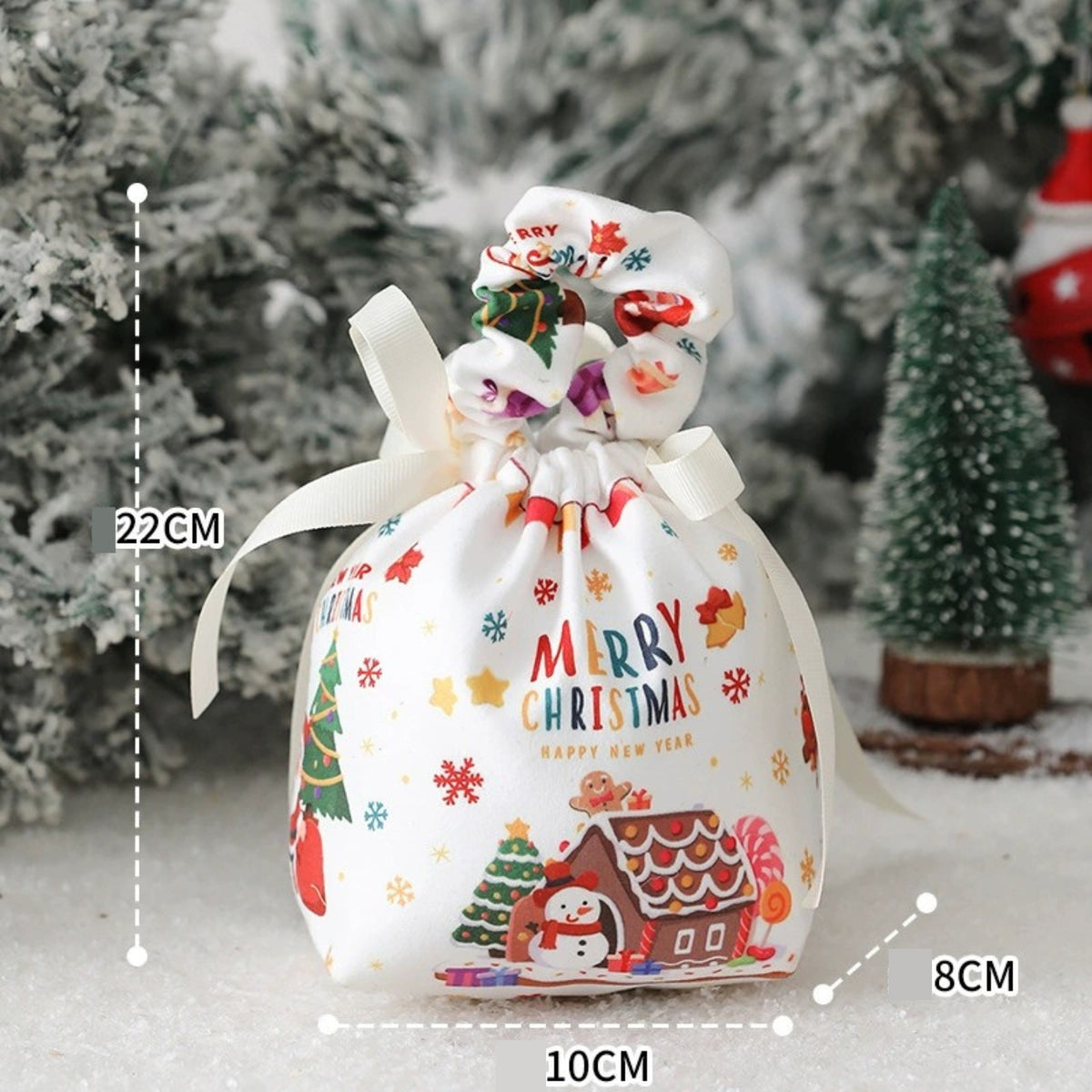 Sac cadeau de Noël – Sacs pour pommes🍎, sac de bonbons🍬🍫, sac à main pour les enfants
